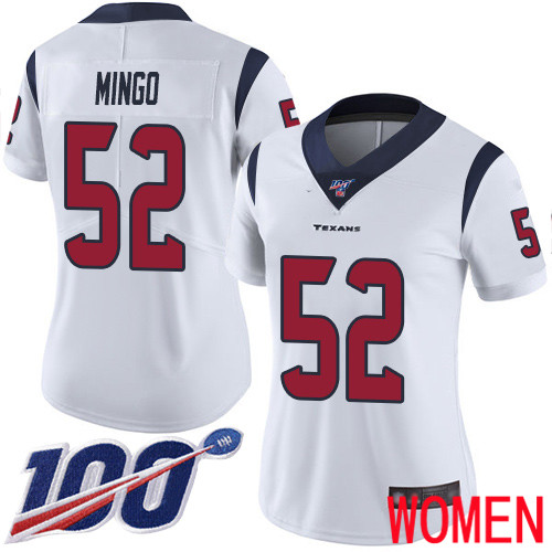 Houston Texans Limited White Women Barkevious Mingo Road Jersey NFL Football #52 100th Season Vapor Untouchable->houston texans->NFL Jersey